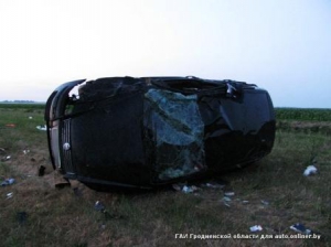Берестовицкий район: водитель разбил чужой Fiat — автомобиль перевернулся пять раз