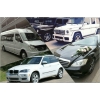 Микроавтобусы.  Mercedes W221,  Audi A8,  BMW 7.  Внедорожники.  Трансферы