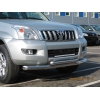 Для Toyota Land Cruiser,  защита боковых порогов (труба,  площадка) ,  защита переднего бампера (кенгурятник,  евро труба) ,  защита заднего бампера (углы,  труба) .